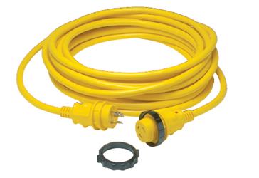 Marinco Power Cord - 30 Amp 50 Feet Yellow - 50SPP.RV - Young Farts RV Parts