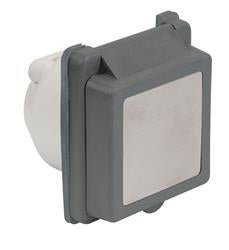 Marinco Receptacle Outdoor/ Indoor 30 Amp Gray - 301ELRV.G - Young Farts RV Parts