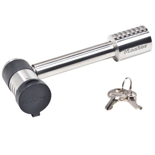 Masterlock 1469DAT - 5/8in Stainless Steel Barbell™ Extended Length Receiver Lock - Young Farts RV Parts