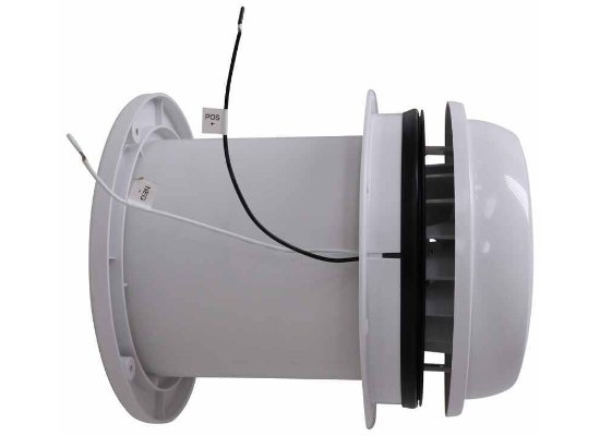 Maxxair 00-03812W - MaxxFan Dome Roof Vent with 12V fan 6" Diameter Manual Lift White - Young Farts RV Parts