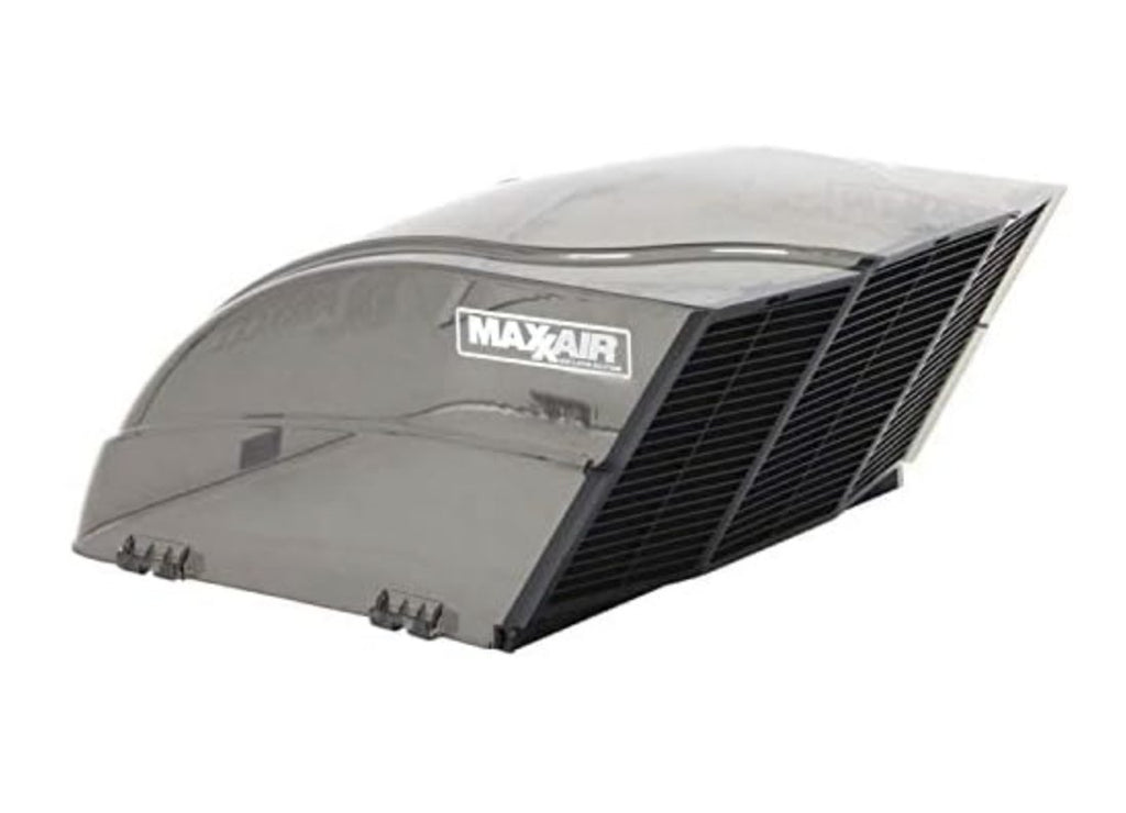 MaxxAir 00-955003 Fan Mate Roof Vent Cover Vented On One Side Polyethylene - Smoke - Young Farts RV Parts