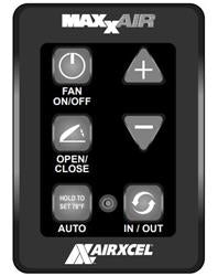MaxxAir Ventilation Solutions Roof Vent Remote Control - 00A03650K - Young Farts RV Parts
