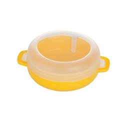 Microwave Cookware Progressive International PS-69Y Sandwich Maker; Round; Yellow; High Heat Polypropylene; Dishwasher Safe; Double Wall Container - Young Farts RV Parts
