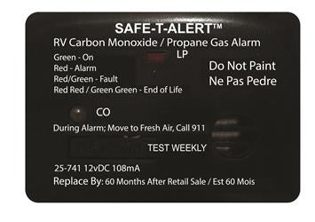 MTI Industry 25-741-BL Carbon Monoxide/ Propane Leak Detector - Young Farts RV Parts