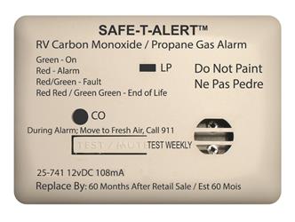 MTI Industry 25-741-WT Carbon Monoxide/ Propane Leak Detector - Young Farts RV Parts