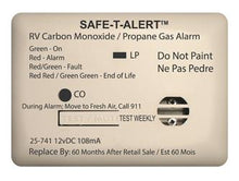 Load image into Gallery viewer, MTI Industry 25-741-WT Carbon Monoxide/ Propane Leak Detector - Young Farts RV Parts