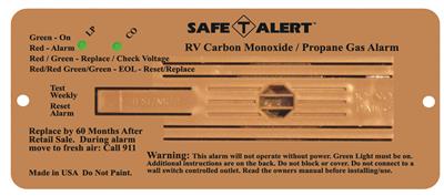 MTI Industry 35-742-BR Carbon Monoxide/ Propane Leak Detector - Young Farts RV Parts