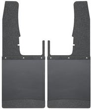 Load image into Gallery viewer, Mud Flap Husky Liner 17103 KickBack ™, Direct-Fit 12&quot; Wide, Set Of 2, Flat, Without Logo, Black TPO (Thermoplastic Olefin) Top And Middle, With Mounting Hardware - Young Farts RV Parts