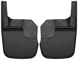 Mud Flap Husky Liner 56141 Custom Mud Guards ™, Direct-Fit, Set of 2, Contoured, Without Logo, Black, Thermoplastic