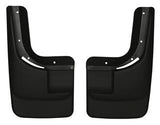 Mud Flap Husky Liner 56701 Custom Mud Guards ™, Direct-Fit, Set of 2, Contoured, Without Logo, Black, Thermoplastic