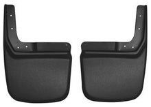 Load image into Gallery viewer, Mud Flap Husky Liner 57141 Custom Mud Guards ™, Direct-Fit, Set of 2, Contoured, Without Logo, Black, Thermoplastic - Young Farts RV Parts