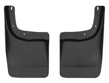 Load image into Gallery viewer, Mud Flap Husky Liner 57411 Custom Mud Guards ™, Direct-Fit, Set of 2, Contoured, Without Logo, Black, Thermoplastic - Young Farts RV Parts