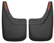 Load image into Gallery viewer, Mud Flap Husky Liner 57881 Custom Mud Guards ™, Direct-Fit, Set of 2, Contoured, Without Logo, Black, Thermoplastic - Young Farts RV Parts