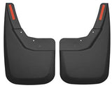 Mud Flap Husky Liner 57881 Custom Mud Guards ™, Direct-Fit, Set of 2, Contoured, Without Logo, Black, Thermoplastic