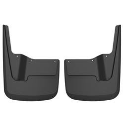 Mud Flap Husky Liner 59291 Custom Mud Guards ™, Direct-Fit, Set Of 2, Contoured, Without Logo, Black, TPO (Thermoplastic Olefin) - Young Farts RV Parts