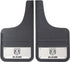Mud Flap Plasticolor 001835R01 Universal 12" x 23", Set Of 2, Flat, Ram Logo With Stainless Steel Insert, Black, Reinforced Fiberglass - Young Farts RV Parts
