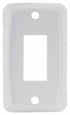 Multi Purpose Switch Faceplate JR Products 12841-5 Single Switch Opening; 1.125" x 0.550" (Switch Cutout); 2.750" x 1.625" (Outside Dimension); White - Young Farts RV Parts