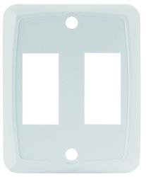 Multi Purpose Switch Faceplate JR Products 12875 Double Switch Opening; 1.125