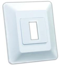Load image into Gallery viewer, Multi Purpose Switch Faceplate JR Products 13605 Single Switch Opening; 1.125&quot; x 0.550&quot; (Switch Cutout); 3.375&quot; x 3.812&quot; (Outside Dimension); White - Young Farts RV Parts
