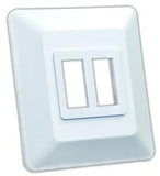 Multi Purpose Switch Faceplate JR Products 13615 Double Switch Opening; 1.125