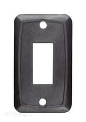 Multi Purpose Switch Faceplate RV Designer S385 Use With RV Designer Multi Purpose Switch; Single Switch Opening; 0.550" x 1.125" Cutout Size; Black - Young Farts RV Parts