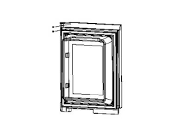 Norcold 623816 Refrigerator Door ( Upper / Right Hand Side ) | 1200 Series - Young Farts RV Parts