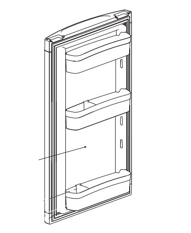 norcold 690153107R *SPECIAL ORDER* KET-SERV-LOWER DOOR-N3150 EACH - Young Farts RV Parts