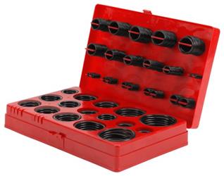 O-Ring Assortment Performance Tool W5202 Nitrile Butadiene Rubber, With 1/16