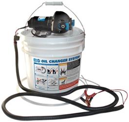 Oil Changing Pump Jabsco 17850 - 1012 12 Volt DC Motor With Integral Power Switch, 2 Amp, Polypropylene Pump Housing, Oil Resistant Geolast ™ Diaphragm, Oil Resistant Viton ™ Valves, Plastic Bucket With 3.5 Gallon Capacity, Oil And Heat Resistant 8 Foot Suc - Young Farts RV Parts