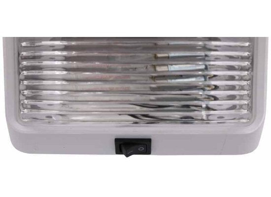 Optronics RVPL3C - RV Rectangular Porch and Utility Light with Switch - Clear - Young Farts RV Parts