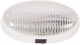 Optronics RVPL7CP Porch Light With Switch, White Housing, Clear