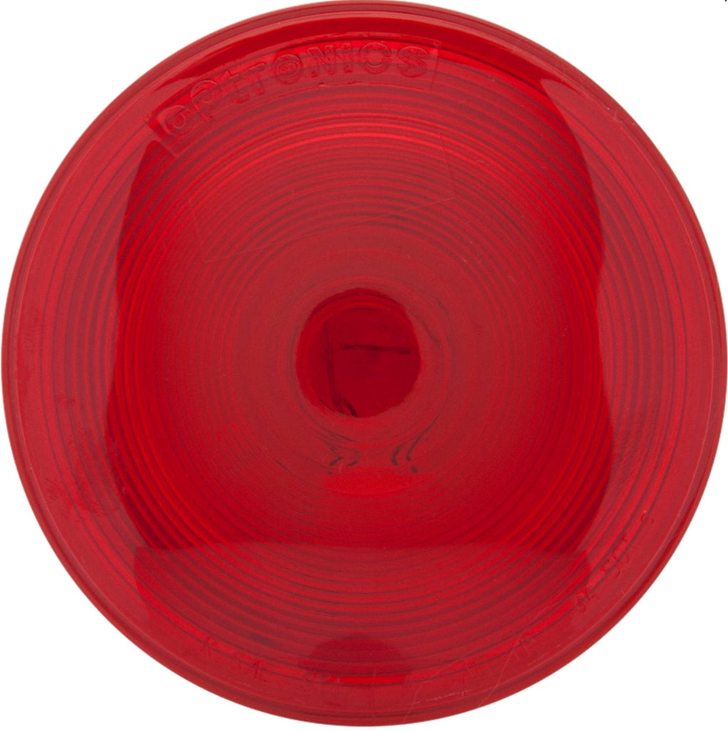 Optronics ST45RBP Stop/Turn/Tail Trailer Light, Round, Red - Young Farts RV Parts