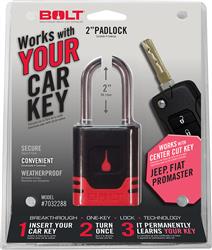 Padlock BOLT Locks/ Strattec Security 7032288 Key Type - Uses Automotive Key, 5/16" Diameter Shackle, 2" Height x 0.95" Width Shackle Clearance, General Purpose, Chrome Plated, Black And Red, With Stainless Steel Lock Shutter And Double Ball Bearing Locki - Young Farts RV Parts