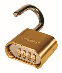 Padlock Trimax Locks TPC125 Combination Type, 5/16" Diameter, 2" Width x 1 - 1/4" Height, General Purpose - Young Farts RV Parts