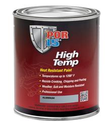 Paint Por 15 44104 For Use On High Temperature Applications Such As High Heat Stacks/ Boiler Jackets Or Breechings/ Heat Exchangers/ Drying Kilns/ Incinerators And Ovens, Flat Black, Can, 1 Quart - Young Farts RV Parts