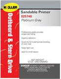Paint Primer Moeller Marine Products 025740 Base Coat/ Sandable/ Self-Etching, For Use On Aluminum And Steel Surface Marine Applications, Superior Abrasion, Platinum Gray, 12 Ounce, Aerosol Can, Single Quality tested paint and primers formulated to meet t