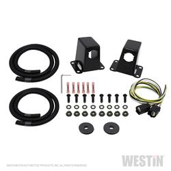 Parking Aid Sensor Relocation Bracket Westin Automotive 40-0005S Relocates OE Sensor To Westin Grille Guard Upright, Powder Coated Black Steel - Young Farts RV Parts