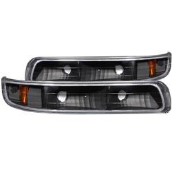 AnzoUSA Clear Parking Light Assembly With Amber Reflector - Sold As A Pair, Euro Style