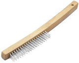 Parts Cleaning Brush Performance Tool W1152 Steel Bristle With Wood Handle