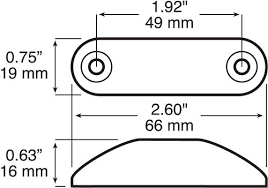Peterson Mfg. 168R Clearance Light - Red - Surface Mount - Young Farts RV Parts