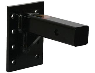 Pintle Hook Mounting Plate Buyers Products PM87 2 Hitch Receiver Mount,  14000 Pound Towing Capacity, 4 Sets Of Holes, 3.38 Between Holes, 9 Shank