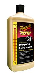 Polishing Compound Meguiars M10532 Mirror Glaze; Removes Light Swirls and Adds Gloss Clarity; Ultra Cut Compound; Liquid; 32 Ounce - Young Farts RV Parts