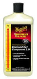 Polishing Compound Meguiars M8532 Mirror Glaze; Removes Light Swirls and Adds Gloss Clarity; Diamond Cut Compound; Liquid; 32 Ounce; SingleMeguiar's® Mirror Glaze® Diamond Cut Compound 2.0 is a super-fast, low swirl compound. It’s the answer for high soli