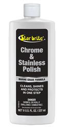 Polishing Compound Star Brite 082708 Used To Clean And Shine Chrome And Stainless Steel Marine Surface And Protect Against Pitting/ Discoloration/ Staining/ Rusting; 8 Ounce Bottle; Single - Young Farts RV Parts