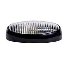 Load image into Gallery viewer, Porch Light Arcon 20680 LED Bulb, 12 Volt, Oval, 6.2&quot; Length x 3.4&quot; Width, Clear Lens, Black Base, Single - Young Farts RV Parts