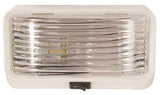 Porch Light Optronics RVPL3CP 12.8 Volt DC, 1.4 Amp, Rectangular, Clear Lens, 6