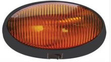 Load image into Gallery viewer, Porch Light Optronics RVPL7ABP 12.8 Volt DC, 1.4 Amp, Oval, Yellow Lens, 6-1/4&quot; Length x 3-7/16&quot; Width, Surface Mount, Black Housing, Single - Young Farts RV Parts