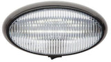 Porch Light Optronics RVPLL13CBP LED, 12.8 Volt DC, 0.32 Amp, Oval, Clear Lens, 6-3/8