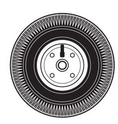 Portable Waste Holding Tank Wheel Barker Mfg. 32347 For 25/ 32 And 42 Gallon 4 Wheel Portable Tote-Along Tanks - Young Farts RV Parts