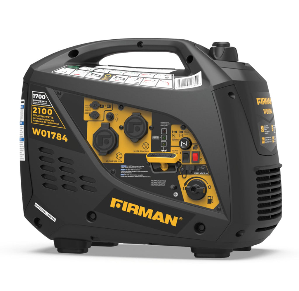 Power Firman W01784 Generator, 1700W Running - Young Farts RV Parts